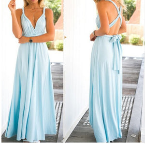 Ladies Sexy Women Maxi Club Dress Bandage Long Party Multiway Swing Dress Convertible Infinity Robe Bridesmaids Boho Women Dress