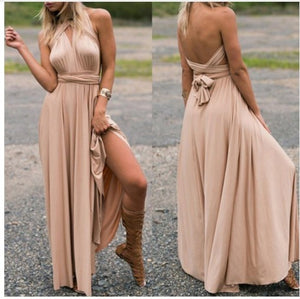 Ladies Sexy Women Maxi Club Dress Bandage Long Party Multiway Swing Dress Convertible Infinity Robe Bridesmaids Boho Women Dress