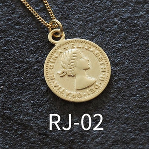 Coin Necklace 925 Silver Choker Kolye Gold Pendant Charm Minimalism Vintage Boho Bijoux Femme Collier Necklace Women Jewelry