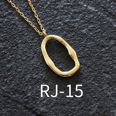 Coin Necklace 925 Silver Choker Kolye Gold Pendant Charm Minimalism Vintage Boho Bijoux Femme Collier Necklace Women Jewelry