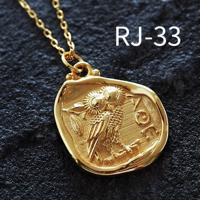 Coin Necklace 925 Silver Choker Kolye Gold Pendant Charm Minimalism Vintage Boho Bijoux Femme Collier Necklace Women Jewelry