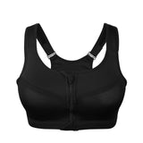 Adjustable Zipper Sports Bra