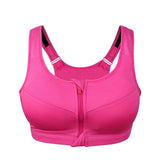 Adjustable Zipper Sports Bra