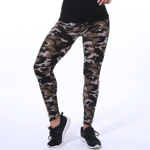 VISNXGI New Fashion 2019 Camouflage Printing Elasticity Leggings Camouflage Fitness Pant Legins Casual Milk Legging For Women