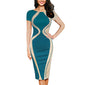 Free Ostrich Fashion Womens Dresses Designer Vestidos 2019 Sexy Bodycon Short Sleeve Party Business Pencil Dress D0335