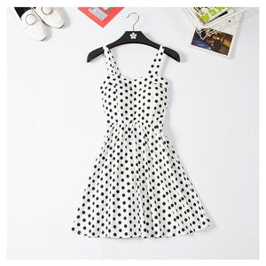 Marwin 2019 New Off shoulder ruffle Dot summer Dress women white strap chiffon beach Boho party sexy dresses vestido furits