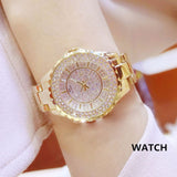 Women Watches Gold Luxury Brand Diamond Quartz Ladies Wrist Watches Stainless steel Clock Female Watch relogio feminino 2019