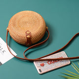 Women Summer Handmade Rattan Bag