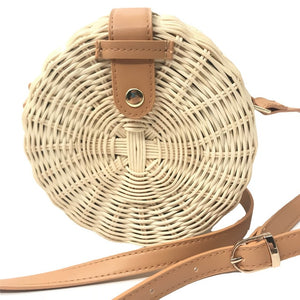 Women Summer Handmade Rattan Bag