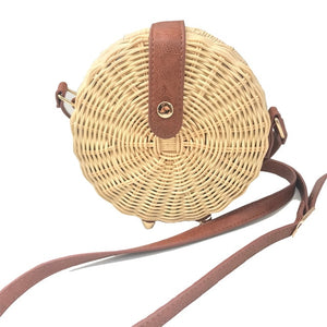 Women Summer Handmade Rattan Bag