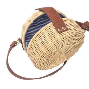 Women Summer Handmade Rattan Bag