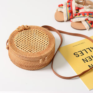 Women Summer Handmade Rattan Bag